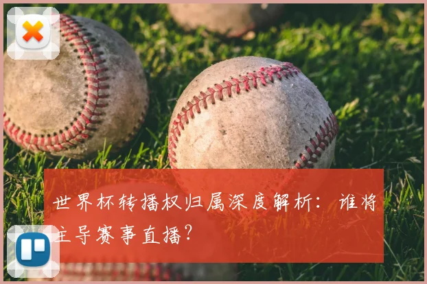 世界杯转播权归属深度解析：谁将主导赛事直播？